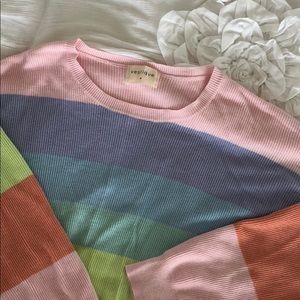 Oversized striped sweater